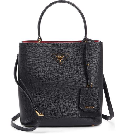 prada large double bucket bag|Prada bucket bag review.